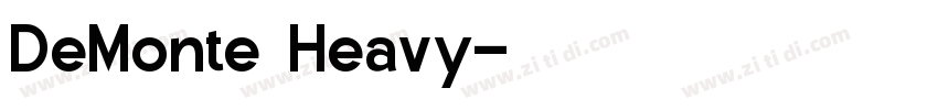 DeMonte Heavy字体转换